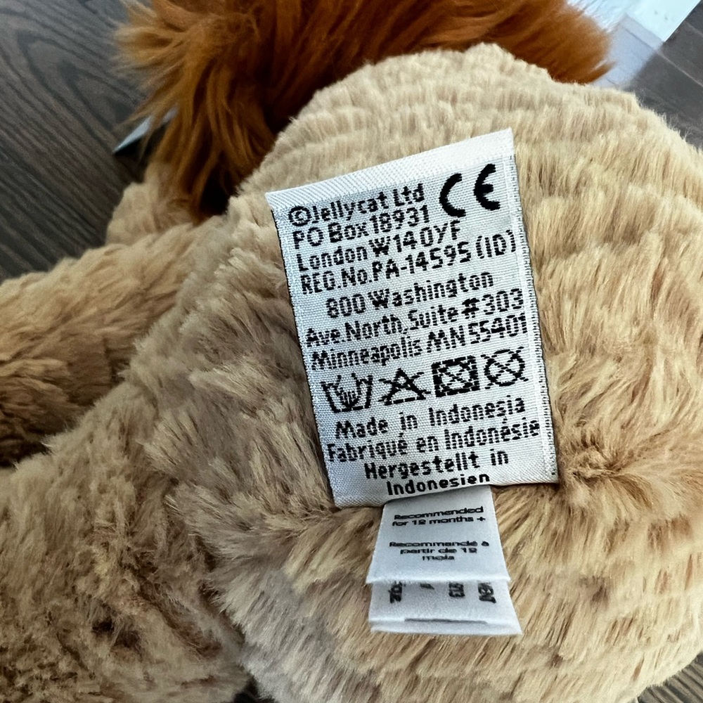 JELLYCAT- Medium Plush Fuddlewuddle Lion Stuffed Animal Toy - Picture 8 of 9